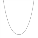 10K White Gold 22 Inches Adjustable Box Chain