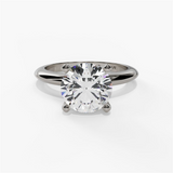 14K White Gold Solitaire Ring