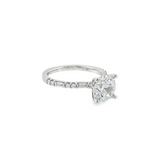 14K White Gold 'Tessa' Classic Round Diamond Engagement Ring