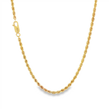 JT ESTATE 14K Yellow Gold 20 Inch Classic Rope Chain