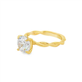 14K Yellow Gold 'Emersin' Twist Solitaire Engagement Ring