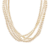 JT ESTATE 14K Yellow Gold Five Strand Pearl Necklace