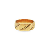 JT ESTATE 14K Yellow Gold 6.8mm Spiraled Band