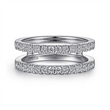 14K White Gold Enhancer Natural Diamonds Band
