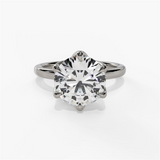 14K White Gold Solitaire Ring
