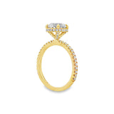 14K Yellow Gold 'Senne' Hidden Halo Round Diamond Engagement Ring