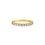 JT ESTATE 14K Yellow Gold Classic Natural Diamond French Pavé Band