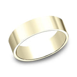 14K Yellow Gold 6mm Straight Band
