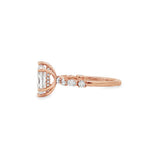 14K Rose Gold 'Juliet' Hidden Halo Marquise Natural Diamonds Engagement Ring