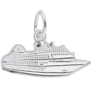 Sterling Silver Cruise Ship Charm