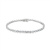 14K White Gold Lab Grown Diamonds Tennis Bracelet