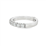 14K White Gold Classic Natural Diamonds Band