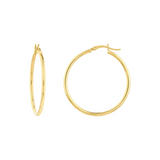10K Yellow Gold 35MmHoop Earrings