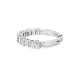 14K White Gold Classic Natural Diamonds Band