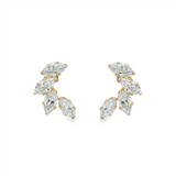 JT ESTATE 14K Yellow Gold Climber Earrings