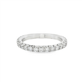 14K White Gold Classic Natural Diamonds Band