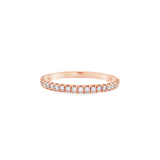 14K Rose Gold Classic Natural Diamonds Band