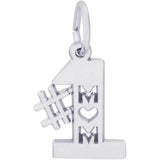 Sterling Silver #1 Mom Charm
