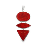 JT ESTATE Sterling Silver BEZEL SET Pendant