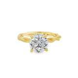 14K Yellow Gold 'Emersin' Twist Solitaire Engagement Ring