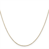 10K Yellow Gold 16 Inches Cable Chain