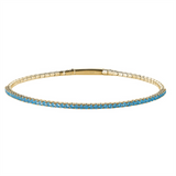 Gold Vermeil March Birthstone Flex Bracelet