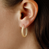 14K Yellow Gold Small Hoop Earrings