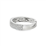 14K White Gold Classic Natural Diamonds Band