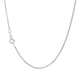 JT ESTATE 14K White Gold 18 Inches Wheat Chain