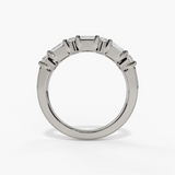 14K White Gold Classic Natural Diamonds Band
