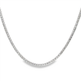 14K White Gold Lab Grown Diamonds Tennis Necklace