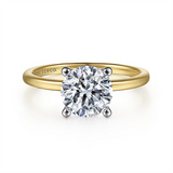 14K Yellow And White Gold ‘Evelina’ Solitaire Engagement Ring