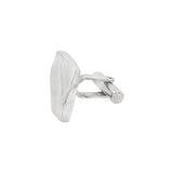 JT ESTATE Sterling Silver Square Satin Cuff Links