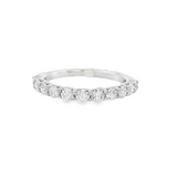 14K White Gold Classic Natural Diamonds Band
