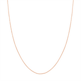 14K Rose Gold 20 Inches Diamond Cut Cable Chain