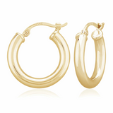 14K Yellow Gold Small Hoop Earrings