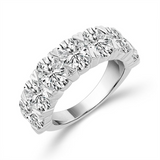 14K White Gold Bold Lab Grown Diamond Anniversary Band