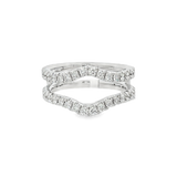 14K White Gold Enhancer Natural Diamonds Band