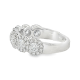 14K White Gold Classic Natural Diamonds Band