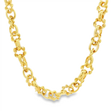 JT ESTATE 14K Yellow Gold 30 Inches Fancy Link Chain