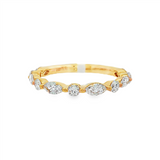 14K Yellow Gold Lab Grown Diamonds Modern Band
