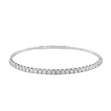 14K White Gold Lab Grown Diamonds Flex Bracelet