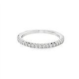 14K White Gold Classic Natural Diamonds Band