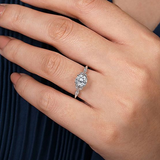 14K White Gold Celia Round Diamond Engagement Ring