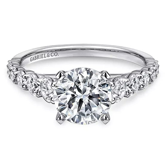 14K White Gold Taylor Round Diamond Engagement Ring
