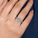 14K White Gold Lyla Oval Halo Diamond Engagement Ring