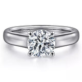 14K White Gold Helen Round Diamond Engagement Ring