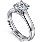 14K White Gold Helen Round Diamond Engagement Ring