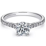 14K White Gold Josephine Diamond Engagement Ring