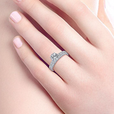 14K White Gold Josephine Diamond Engagement Ring